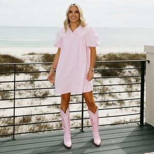 NWT from Triple Threads Boutique | Mini Dress with Lace Trim Collar